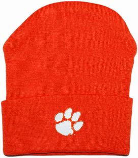 Clemson Tigers Newborn Baby Knit Cap