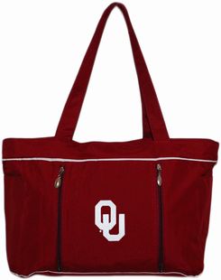 Oklahoma Sooners Baby Diaper Bag with Changing Pad