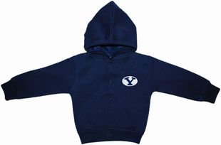 BYU Cougars Snap Hooded Jacket