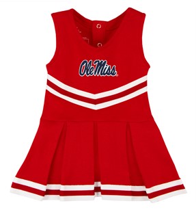 Authentic Ole Miss Rebels Cheerleader Bodysuit Dress