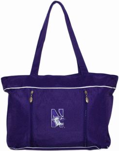 Northwestern Wildcats Baby Diaper Bag with Changing Pad