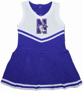 Authentic Northwestern Wildcats Cheerleader Bodysuit Dress