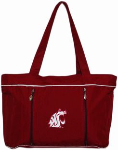 Washington State Cougars Baby Diaper Bag with Changing Pad