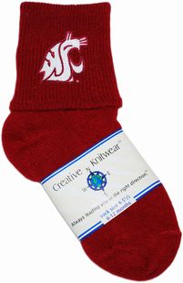 Washington State Cougars Anklet Socks