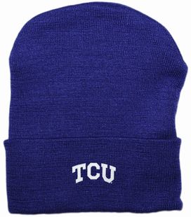 TCU Horned Frogs Newborn Baby Knit Cap