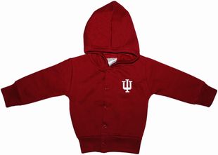Indiana Hoosiers Snap Hooded Jacket