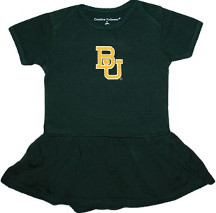 Baylor Bears Picot Bodysuit Dress