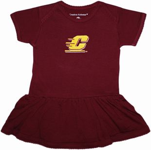 Central Michigan Chippewas Picot Bodysuit Dress