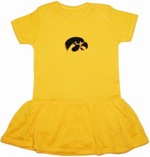 Iowa Hawkeyes Picot Bodysuit Dress