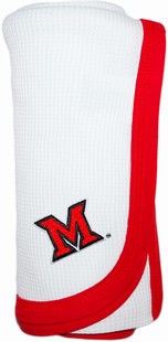 Miami University RedHawks Thermal Baby Blanket