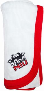 Northern Illinois 3 Huskies Thermal Baby Blanket