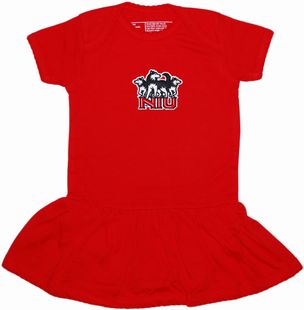 Northern Illinois 3 Huskies Picot Bodysuit Dress