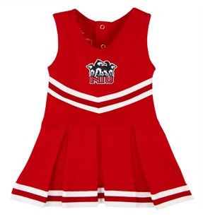 Authentic Northern Illinois 3 Huskies Cheerleader Bodysuit Dress