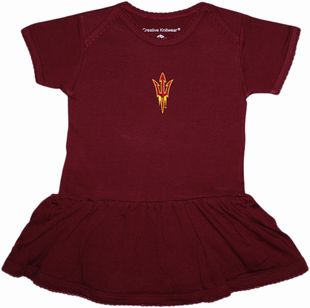 Arizona State Sun Devils Fork Picot Bodysuit Dress