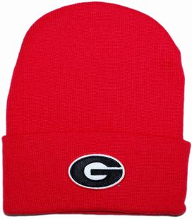 Georgia Bulldogs Newborn Baby Knit Cap