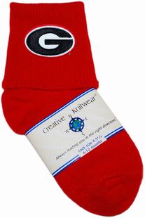 Georgia Bulldogs Anklet Socks