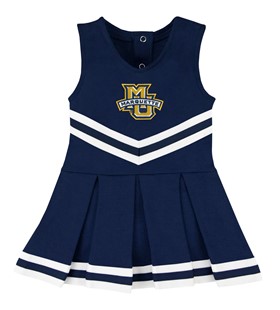 Authentic Marquette Golden Eagles Cheerleader Bodysuit Dress