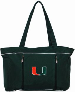 Miami Hurricanes Baby Diaper Bag with Changing Pad