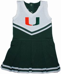 Authentic Miami Hurricanes Cheerleader Bodysuit Dress