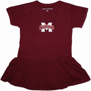 Mississippi State Bulldogs Picot Bodysuit Dress