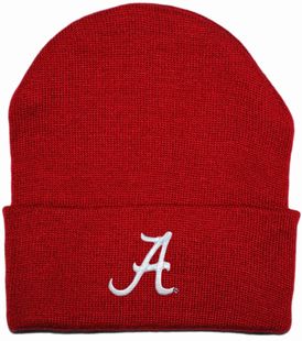 Alabama Crimson Tide Script "A" Newborn Baby Knit Cap