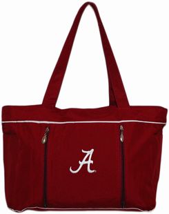 Alabama Crimson Tide Script "A" Baby Diaper Bag with Changing Pad