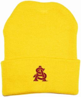 Arizona State Interlocking AS Newborn Baby Knit Cap