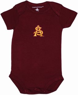 Arizona State Interlocking AS Newborn Infant Bodysuit