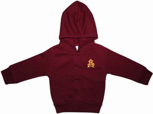 Arizona State Interlocking AS Snap Hooded Jacket