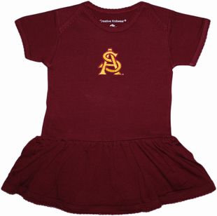 Arizona State Interlocking AS Picot Bodysuit Dress