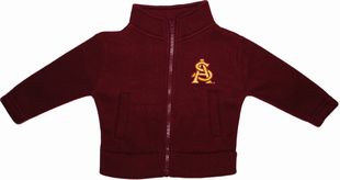 Official Arizona State Interlocking AS Polar Fleece Zipper Jacket