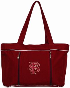 Florida State Seminoles Interlocking FS Baby Diaper Bag with Changing Pad