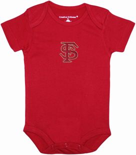 Florida State Seminoles Interlocking FS Newborn Infant Bodysuit