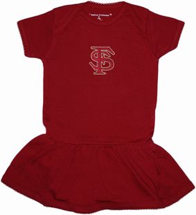 Florida State Seminoles Interlocking FS Picot Bodysuit Dress