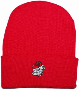 Georgia Bulldogs Head Newborn Baby Knit Cap