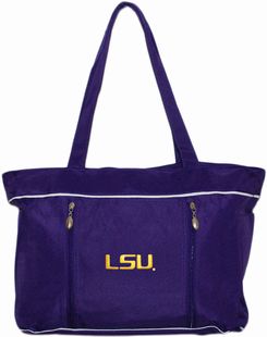 LSU Tigers Script Baby Diaper Bag with Changing Pad
