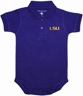 LSU Tigers Script Polo Bodysuit