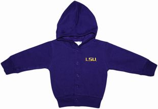 LSU Tigers Script Snap Hooded Jacket