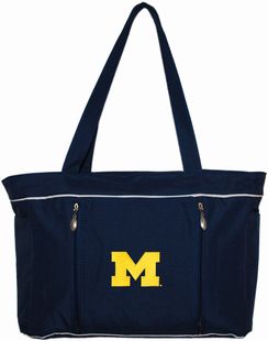 Michigan Wolverines Block M Baby Diaper Bag with Changing Pad