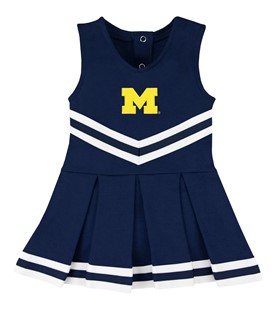 Authentic Michigan Wolverines Block M Cheerleader Bodysuit Dress