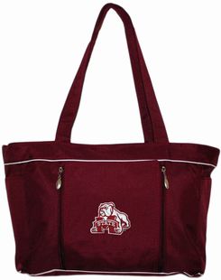 Mississippi State Bulldog Mark Baby Diaper Bag with Changing Pad