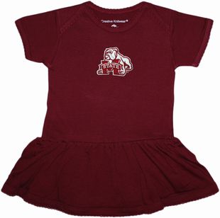 Mississippi State Bulldog Mark Picot Bodysuit Dress