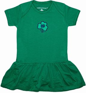 Notre Dame ND Shamrock Picot Bodysuit Dress