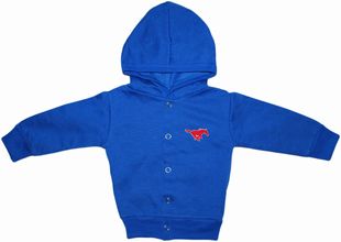 SMU Mustangs Snap Hooded Jacket