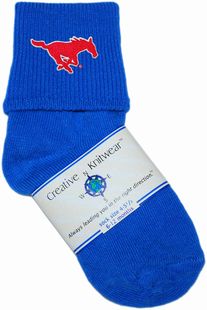 SMU Mustangs Anklet Socks