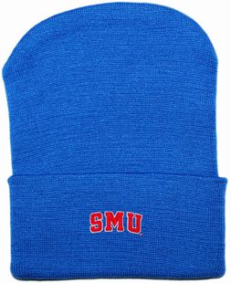 SMU Mustangs Word Mark Newborn Baby Knit Cap