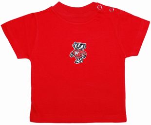 Wisconsin Bucky Badger Standing Short Sleeve T-Shirt