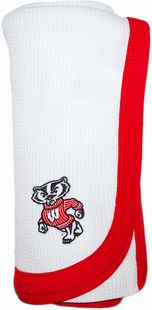 Wisconsin Bucky Badger Standing Thermal Baby Blanket