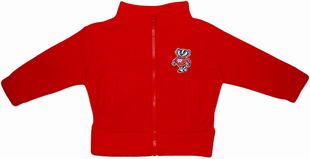 Official Wisconsin Bucky Badger Standing Polar Fleece Zipper Jacket