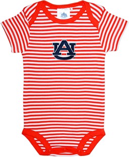 Auburn Tigers "AU" Newborn Infant Striped Bodysuit
